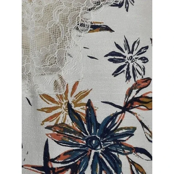 Free People Intimates Romantic Feminine Lace Trim Floral Baby Doll SZ X-Small - Picture 13 of 16